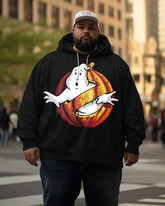 Sweat à capuche grande taille pour homme avec motif citrouille d'Halloween Ghostbusters